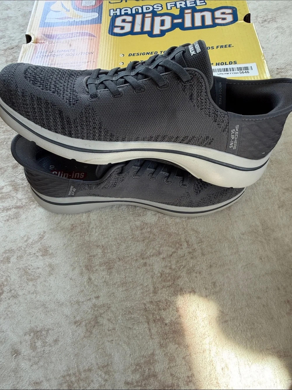 Skechers GOwalk Arch Fit 2.0 Men's Dark Gray Slip-In Athletic Shoes